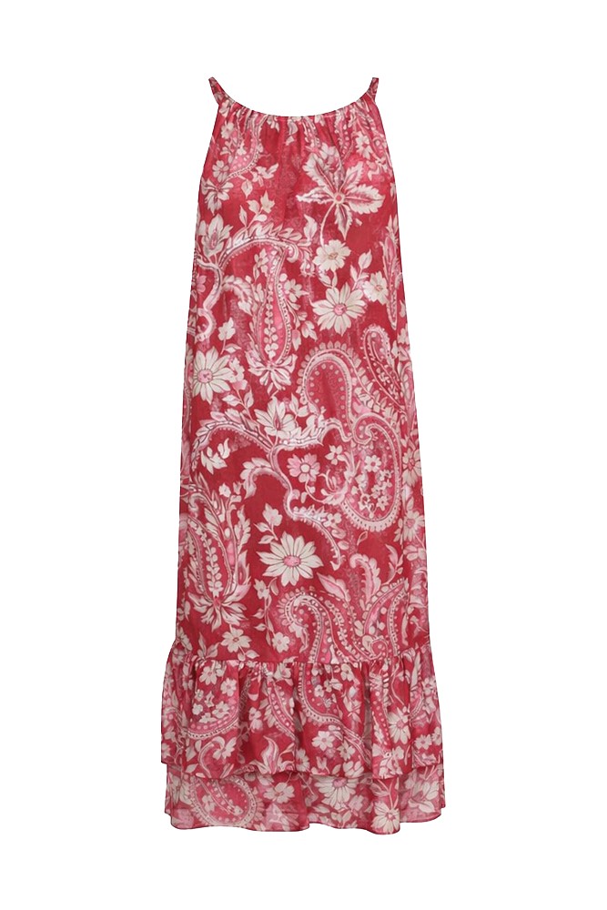 Vestido largo estampado