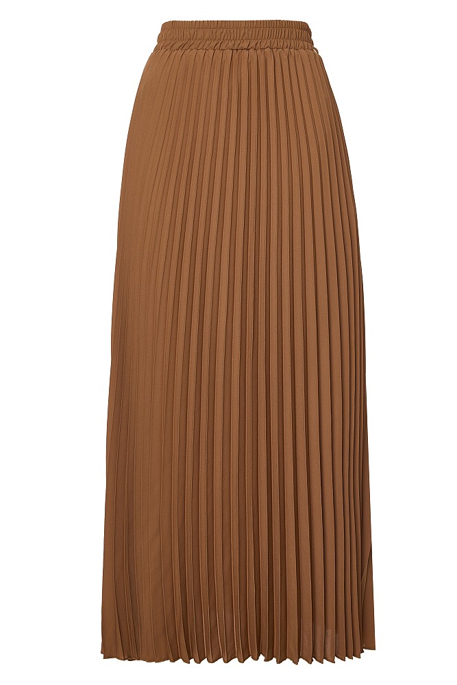 Midi pleated skirt