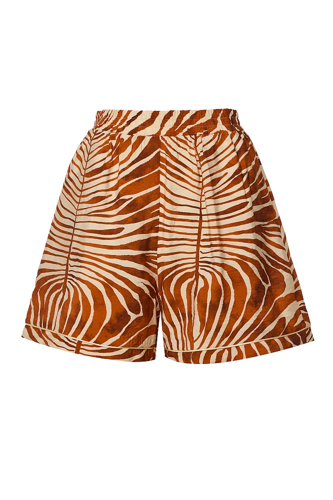 Animal print shorts