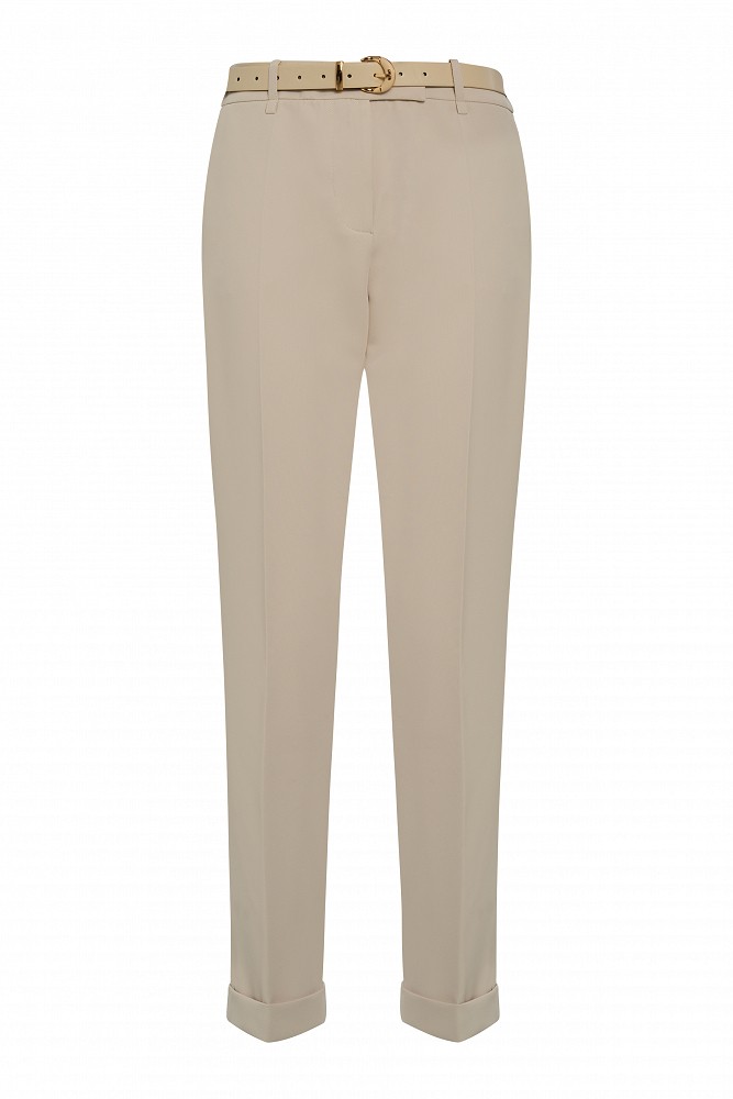 Pantaloni crop stil țigaretă