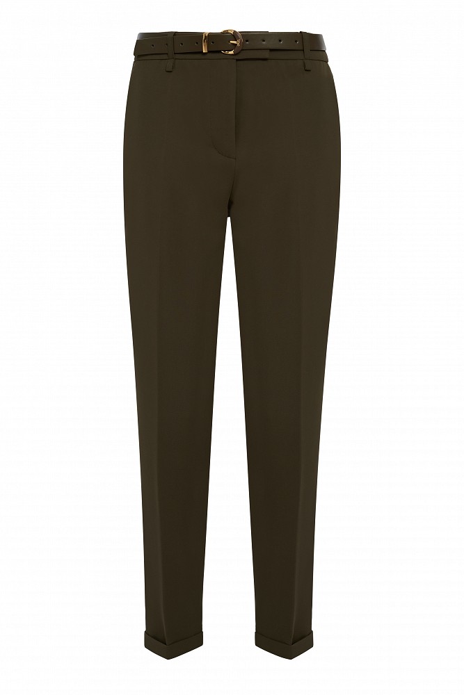 Cropped cigarette trousers