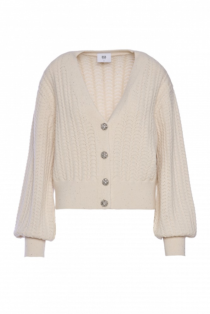 Кnit cardigan with jewel buttons