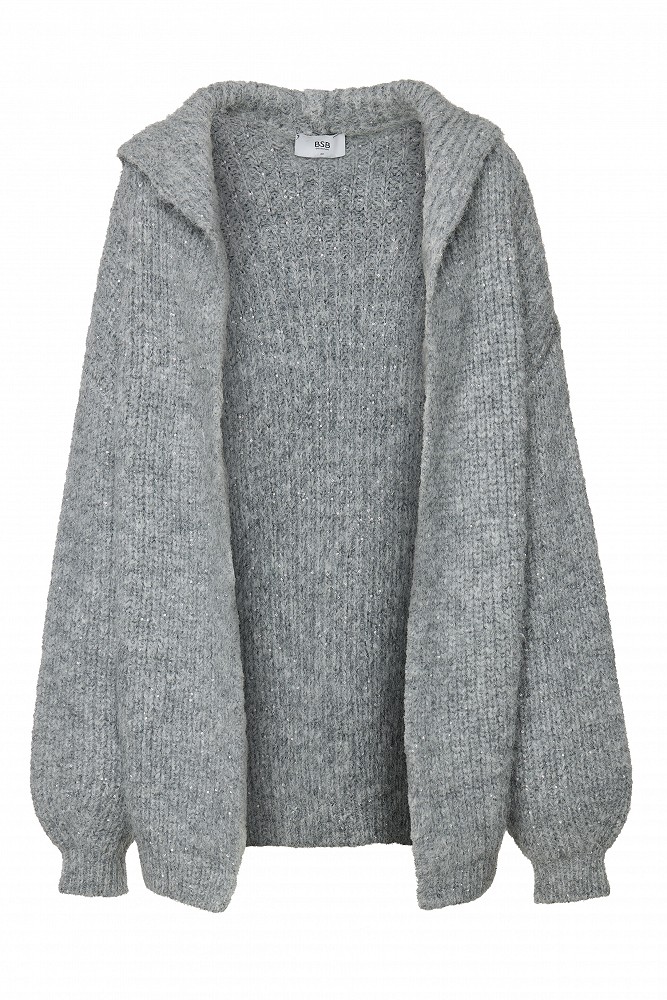 Sequin knit cardigan