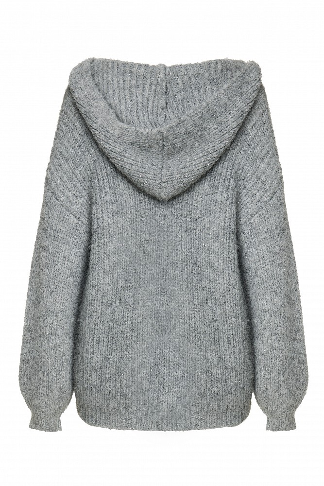 Sequin knit cardigan