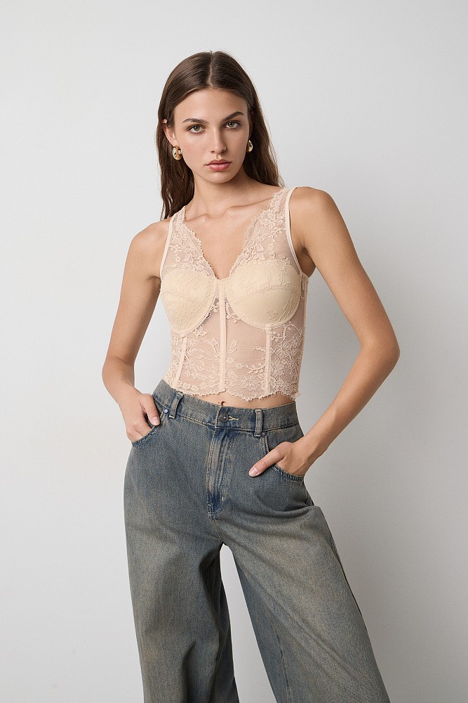Lace bodice