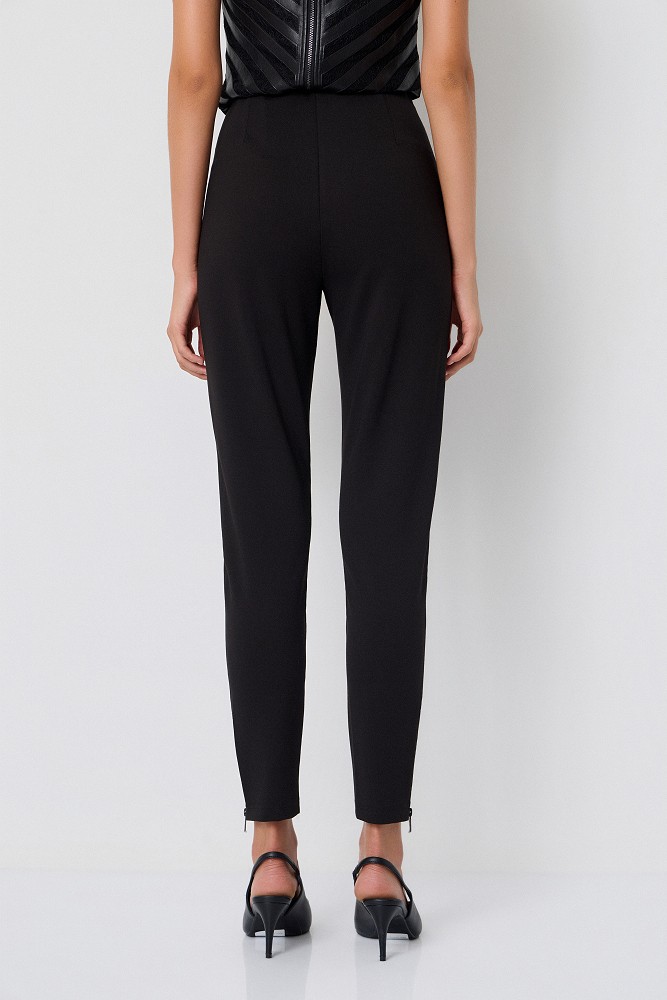 Mixed-fabric leggings