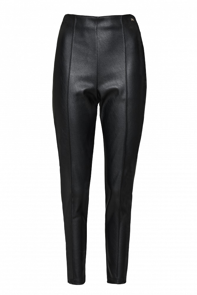 Mixed-fabric leggings