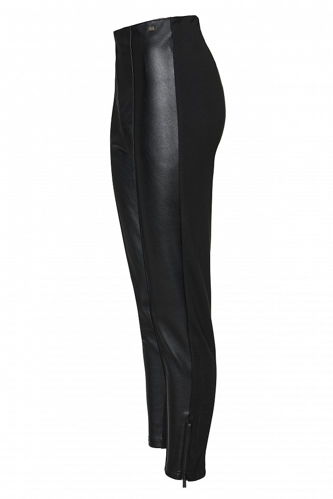 Mixed-fabric leggings