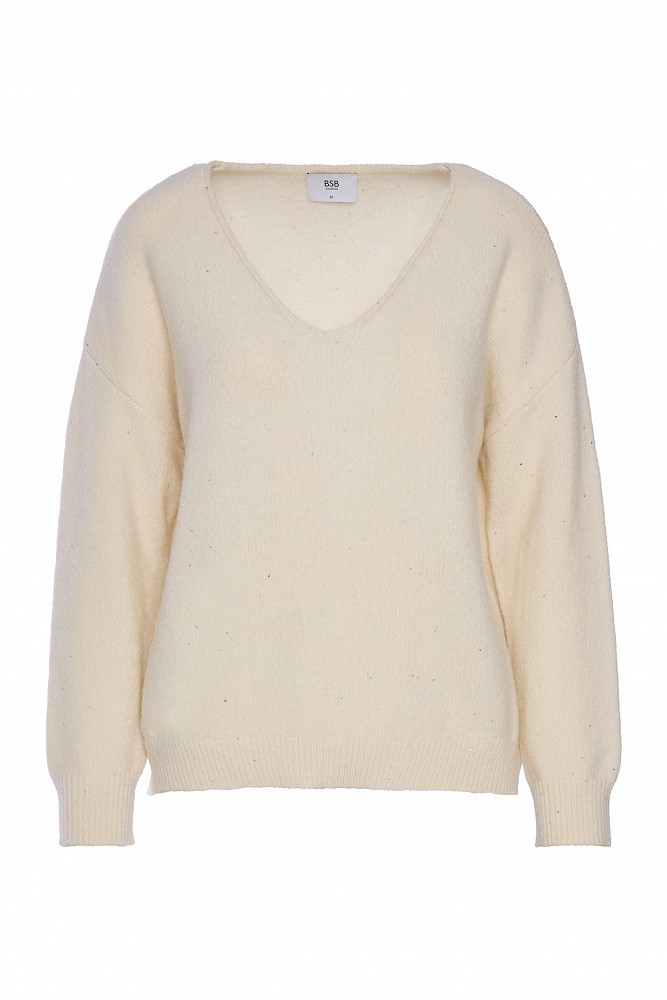 Sequin V-neck sweater