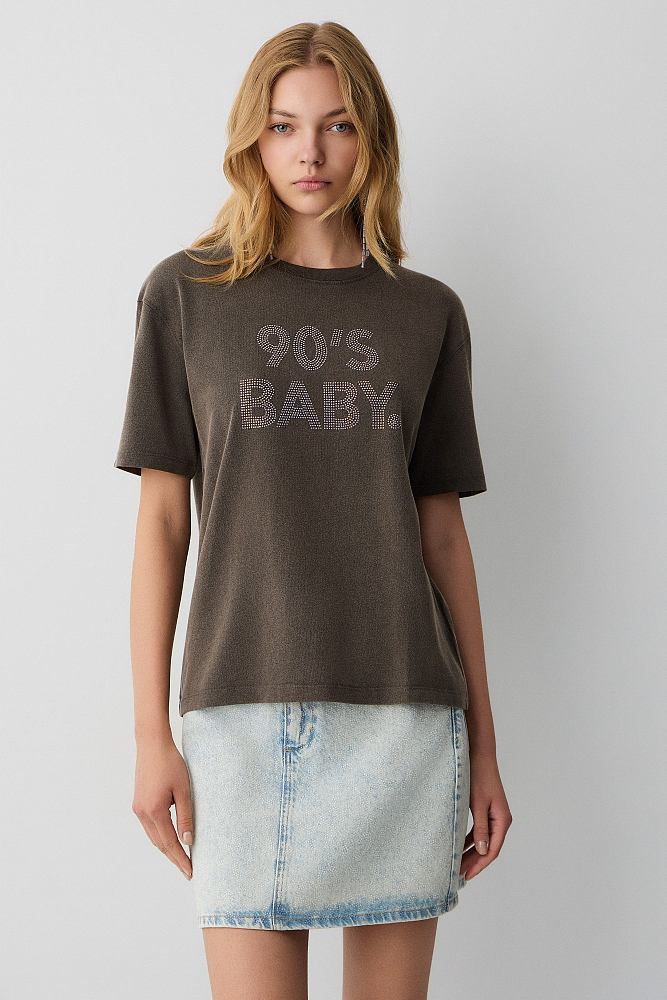 T-shirt with a printed design