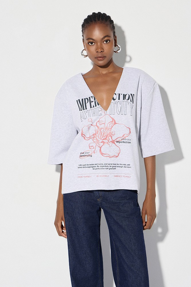 Cotton printed sweatshirt