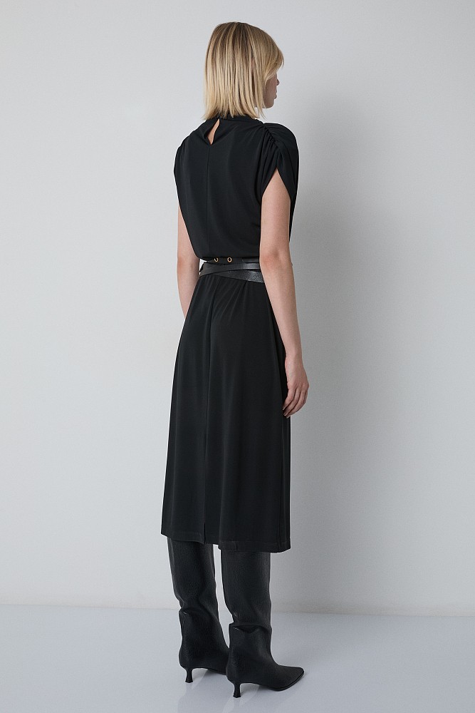 Rochie midi cu elemente decorative
