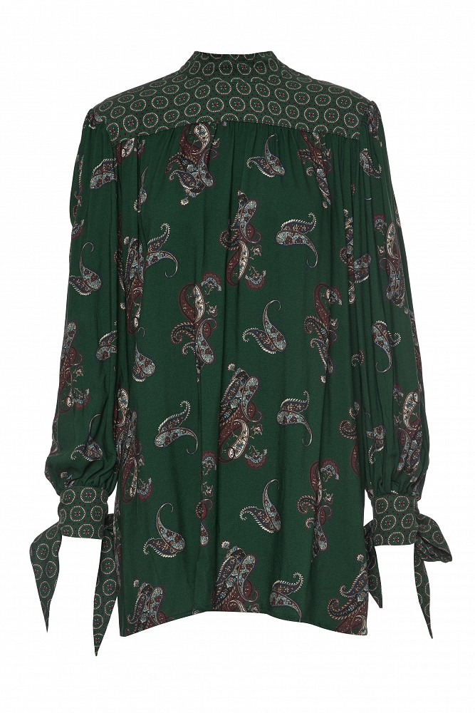 Paisley print mini dress