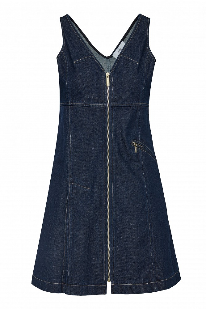 Mini denim dress