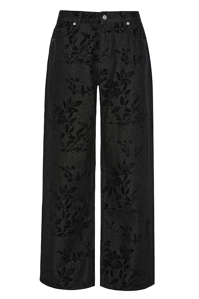 Pantalones de mezclilla de corte globo Julia