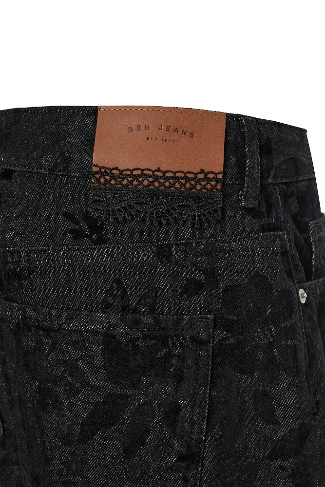 Pantalones de mezclilla de corte globo Julia