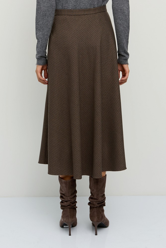 Midi flared skirt