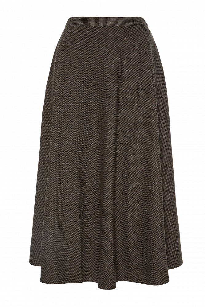 Midi flared skirt