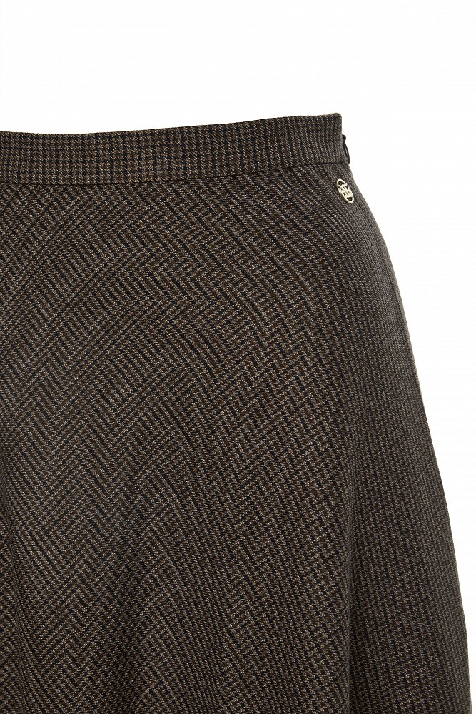 Midi flared skirt