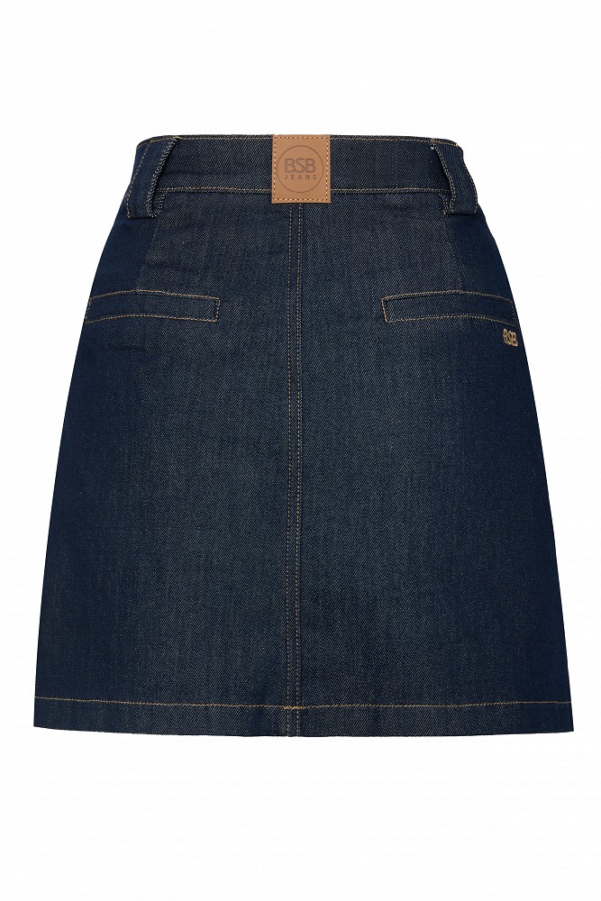 Mini denim skirt