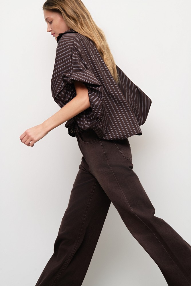 Oversized striped shirt