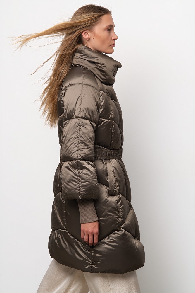 Long quilted jacket