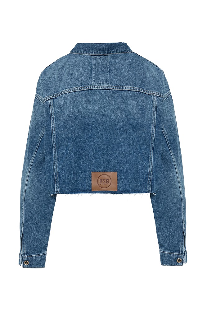 Denim jacket with embroidered details