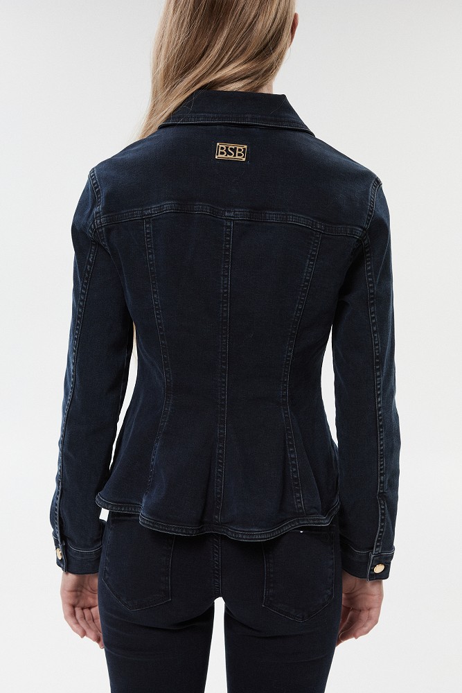 Chaqueta de denim con botones decorativos