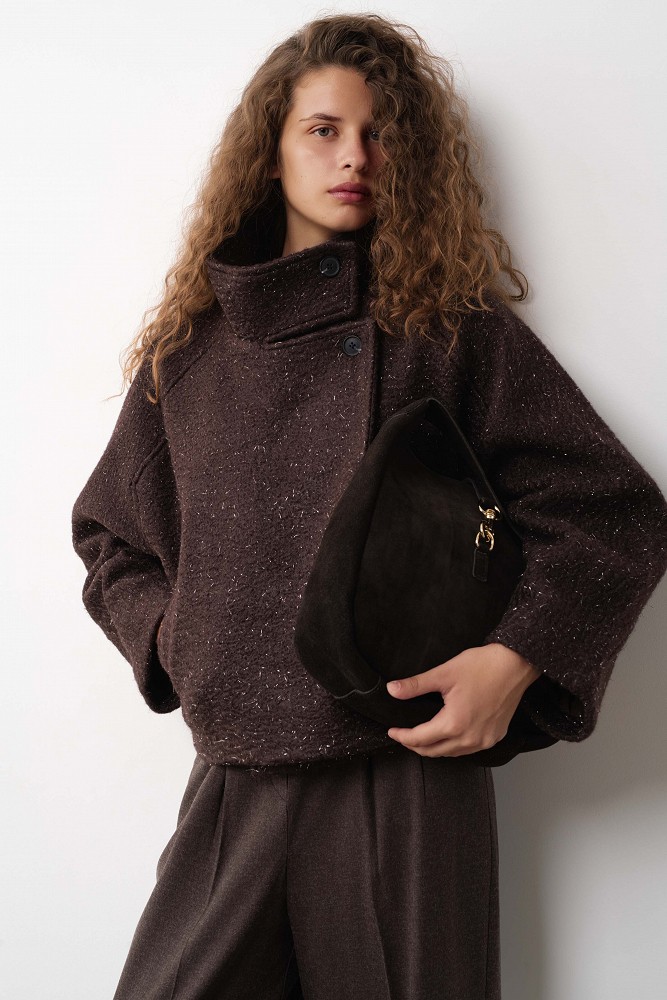 Chaqueta corta de bouclé