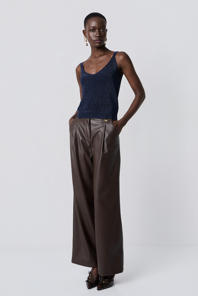 Top de punto con lurex