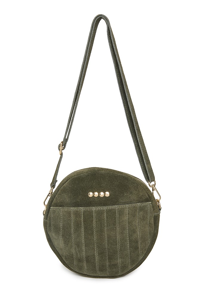 Leather suede bag