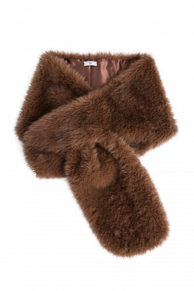Faux fur stole