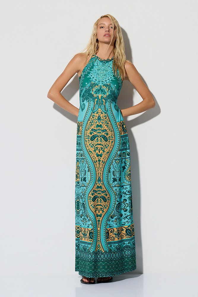 Maxi printed dress