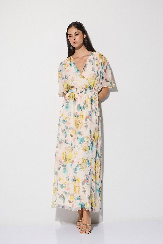 Vestido largo floral