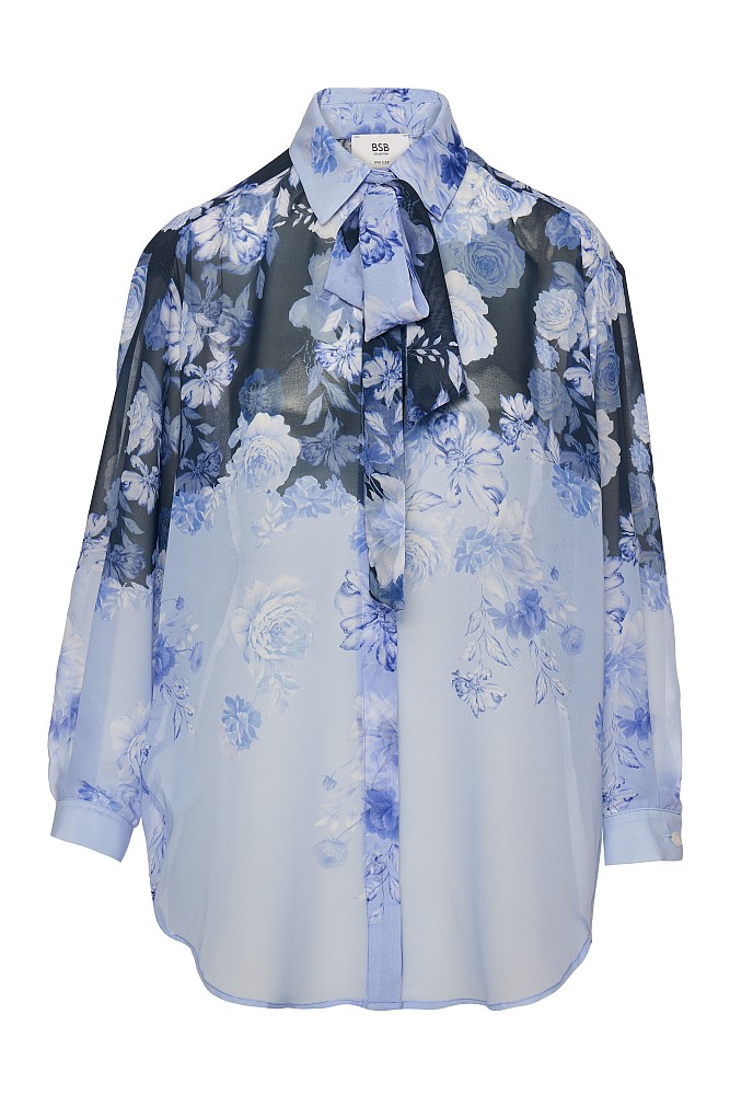 Blusa floral lazo
