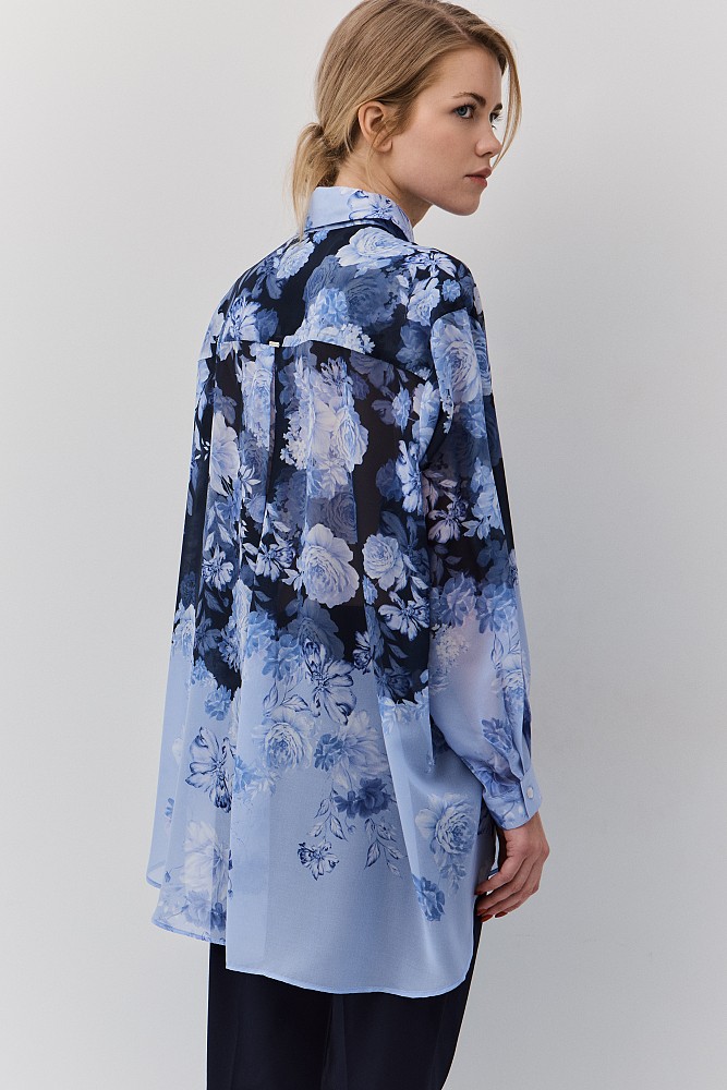 Blusa floral lazo
