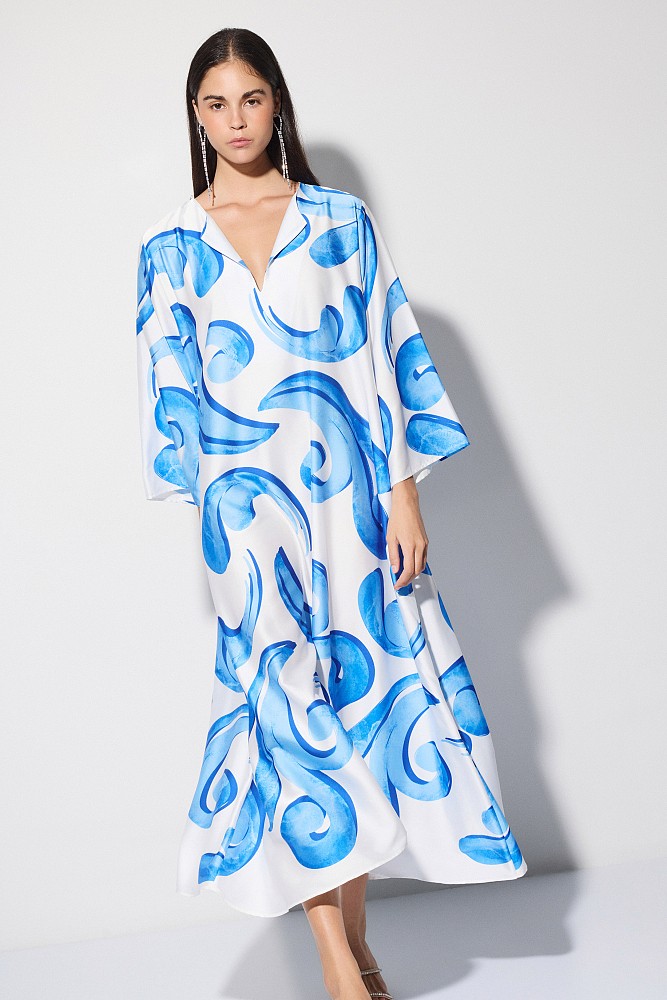 Maxi printed tunic