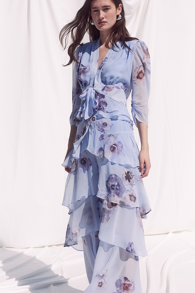 Floral blouse with ruffles - Gold label