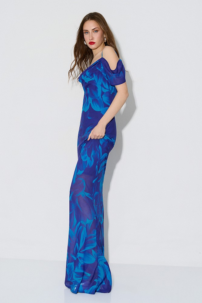 Rochie lungă drapată - Gold Label