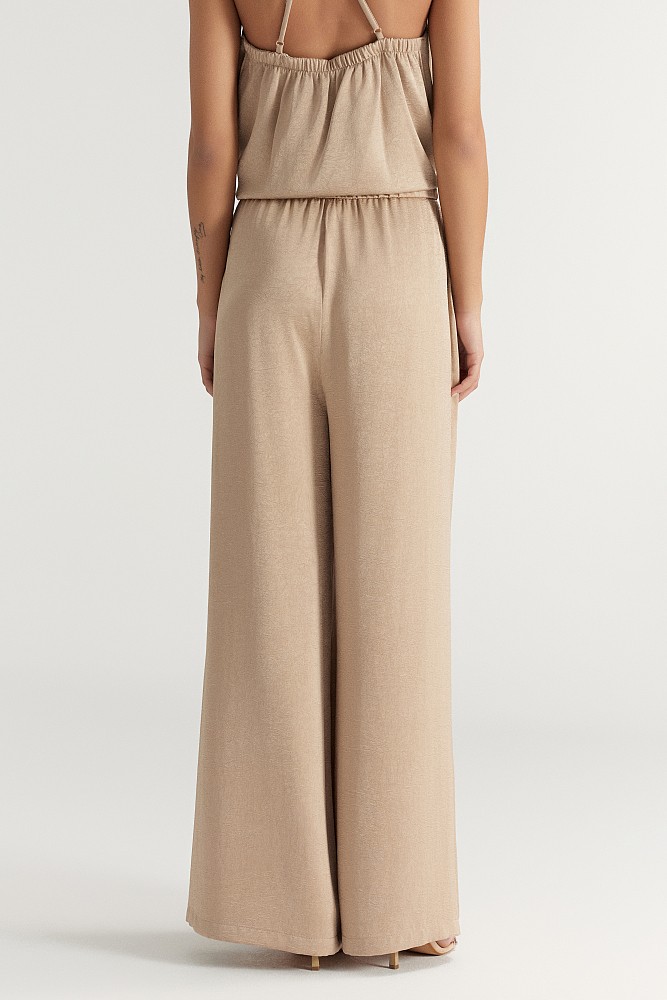 Pantalones de satén con cintura elástica - Gold Label