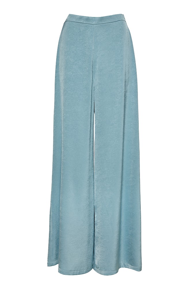 Satin trousers with elasticated waist - Gold label