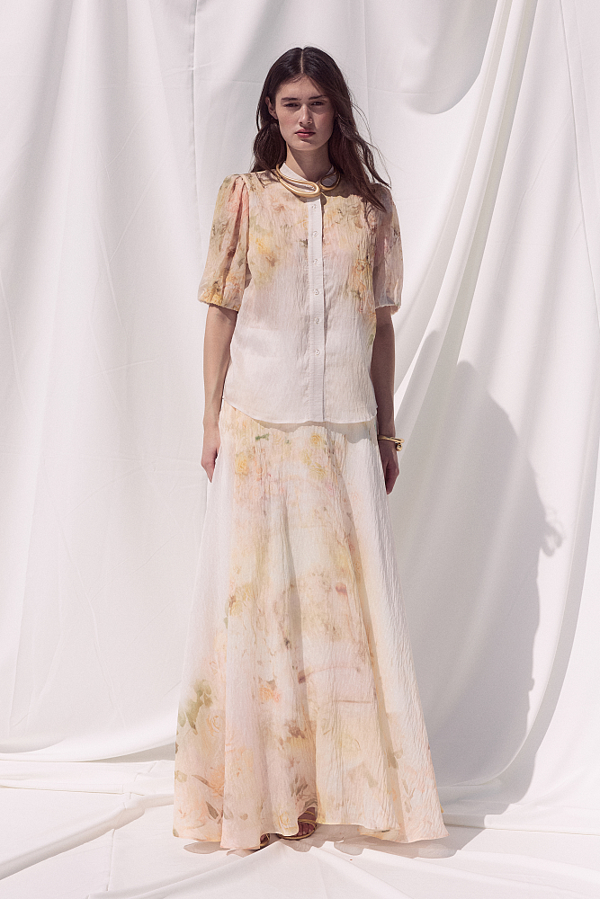 Maxi floral skirt - Gold label