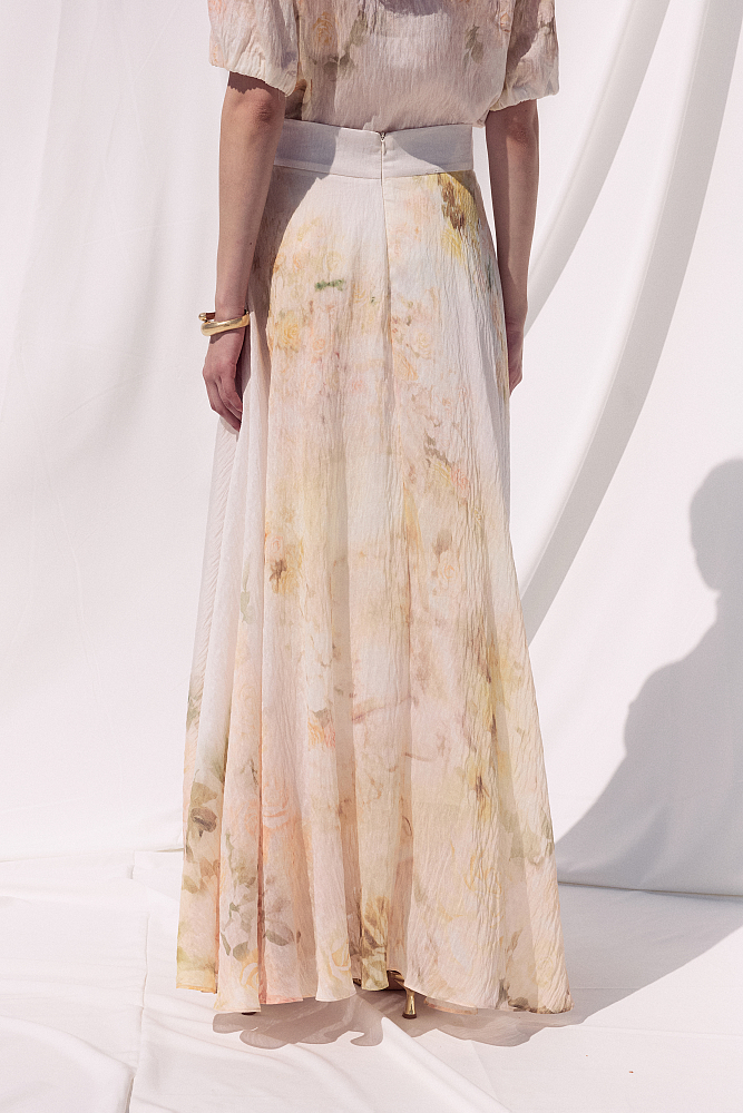 Maxi floral skirt - Gold label