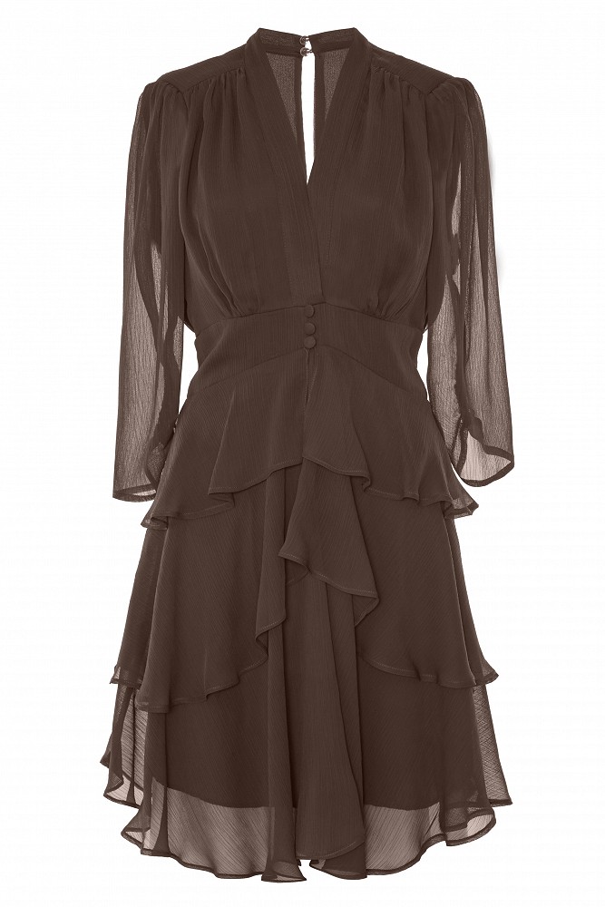 Vestido mini con volantes