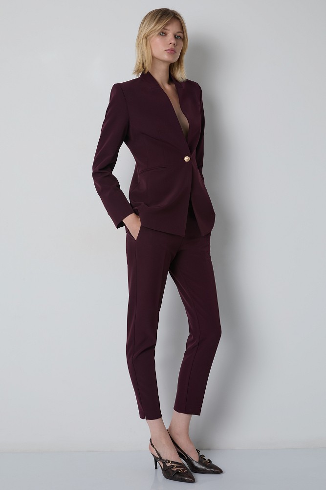 Blazer without lapel