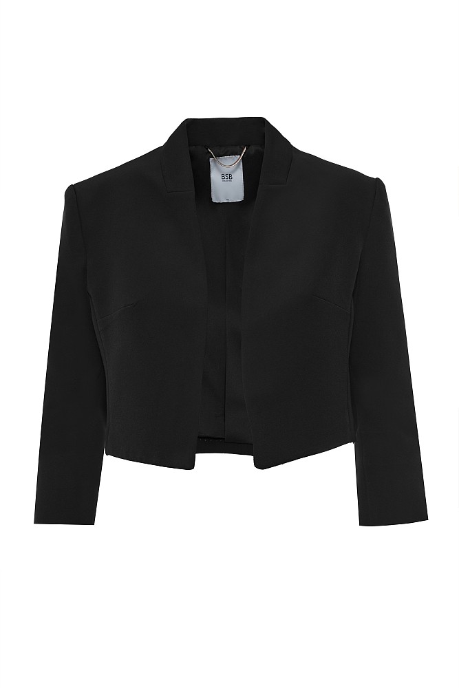 Cropped bolero with 3/4 sleeves