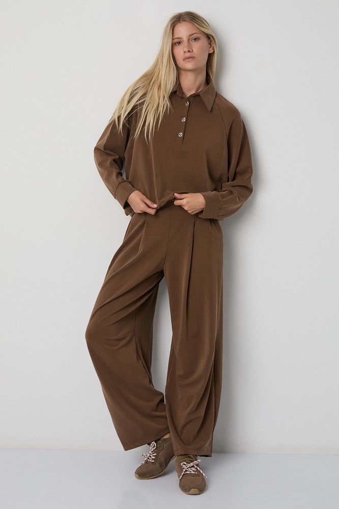 Oversized μπλούζα με γιακά