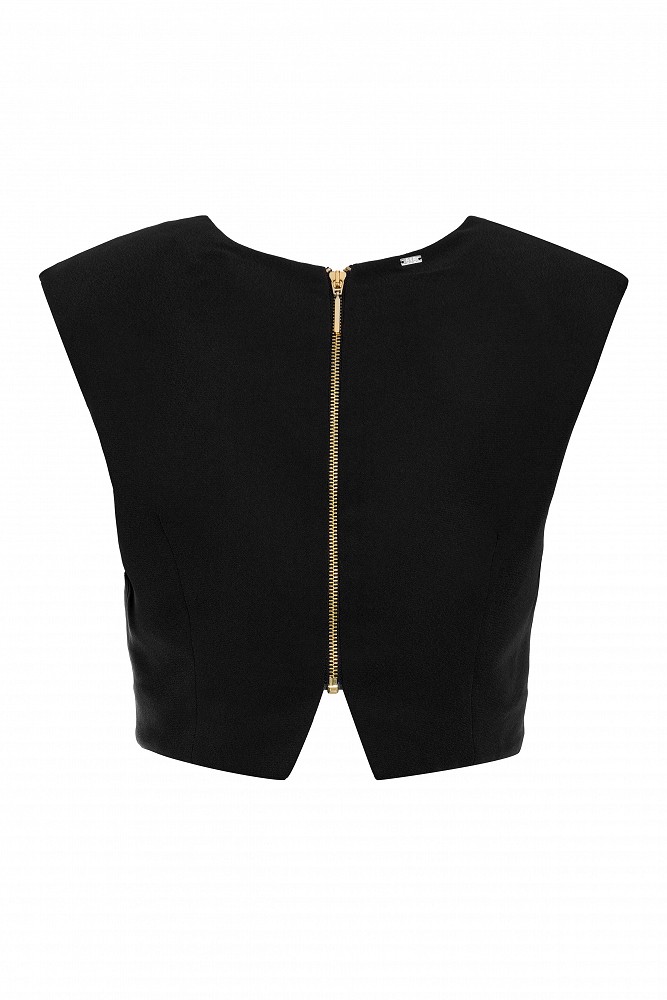 Crepe crop top - Gold label