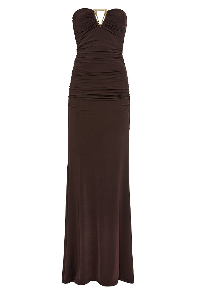 Maxi strapless dress - Gold label