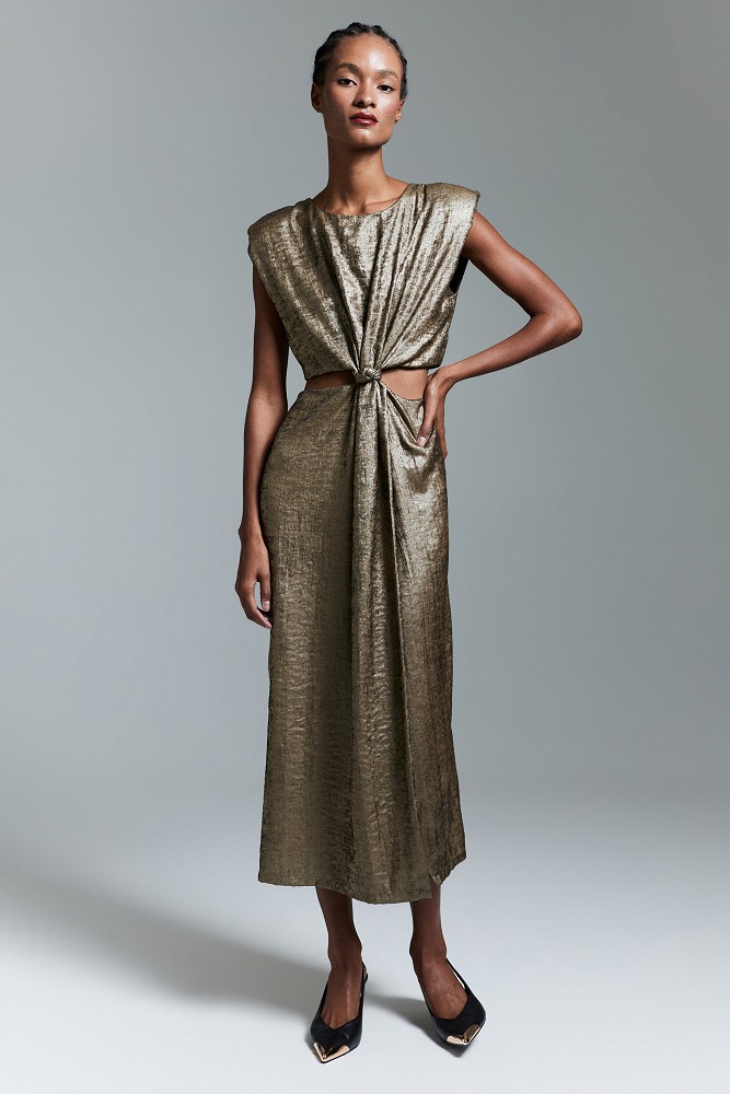Μίντι φόρεμα με cut-out design - Gold label
